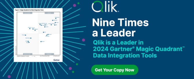 Gartner Magic Quadrant Qlik A Leader 9x for Data Integration